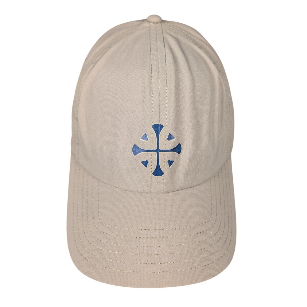 Callaway Golf Cap Tan Blue Logo Adjustable Strap Casual Sportswear